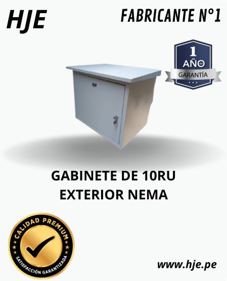 GABINETE EXTERIOR NEMA DE 10RU