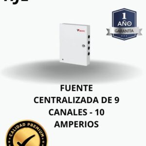 Fuente Centralizada de 9 Entradas 10 Amperios